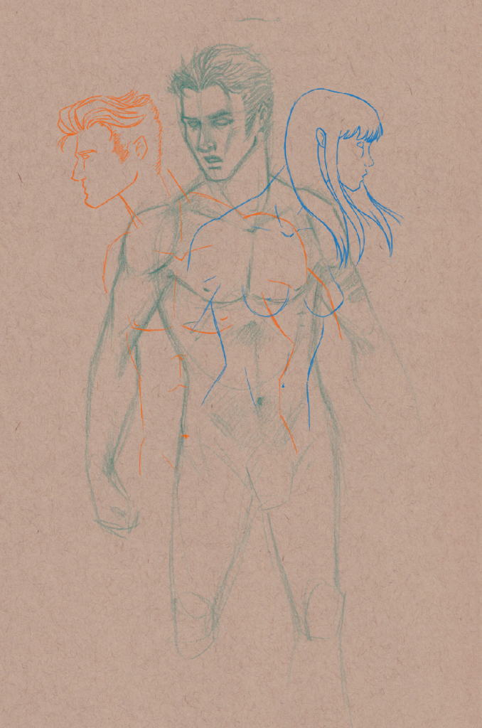 First Sketch with Lineart