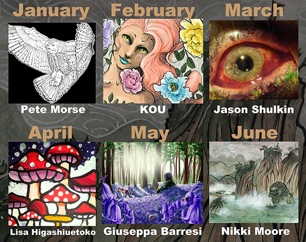 January through June 2017 Artists