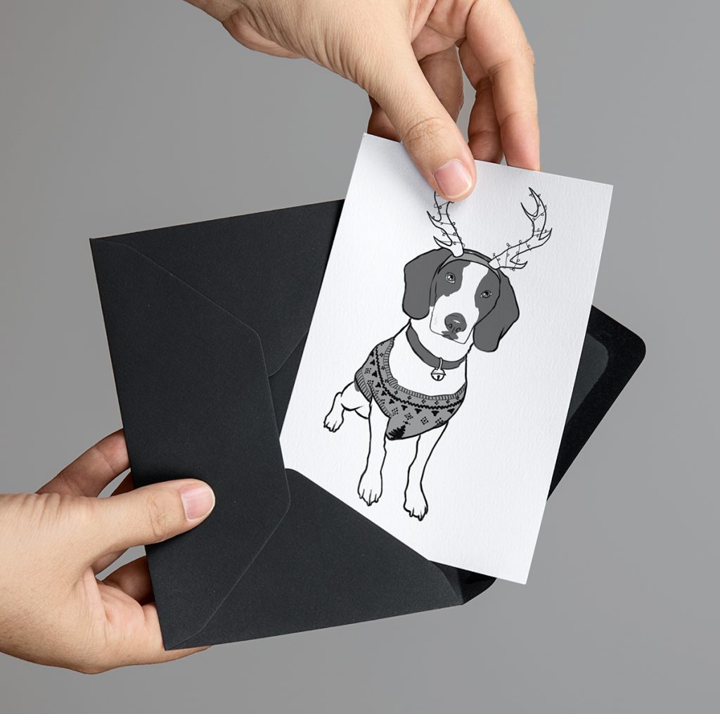 2015 Cute Beagle Dog Card 2015 Cute Beagle Dog Card