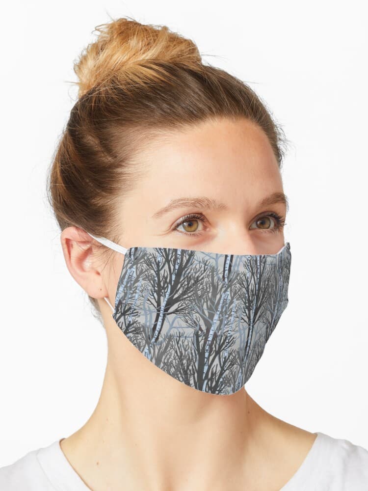 Winter trees facemask